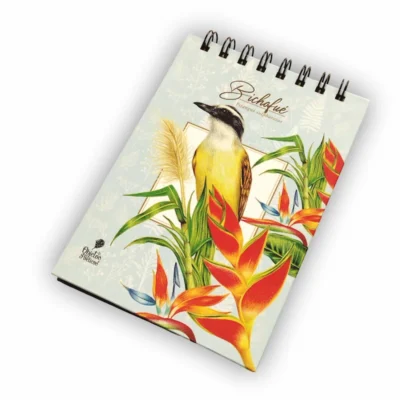 Libreta argollada de Objetos Poéticos con el diseño original del Bichofué